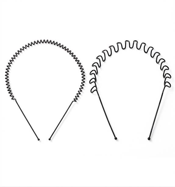 Glaze Non-Slip Metal Pack of 2 Hair Band