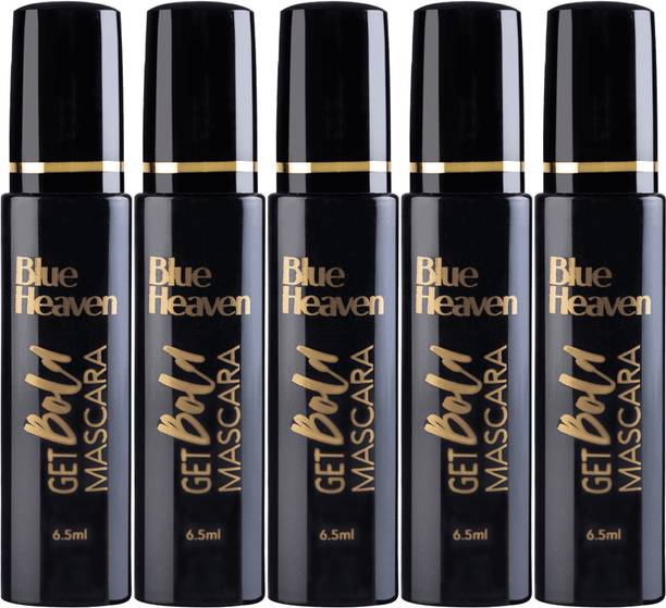BLUE HEAVEN Get Bold Mascara 6.5Ml Black (Pack of 5) 33 ml