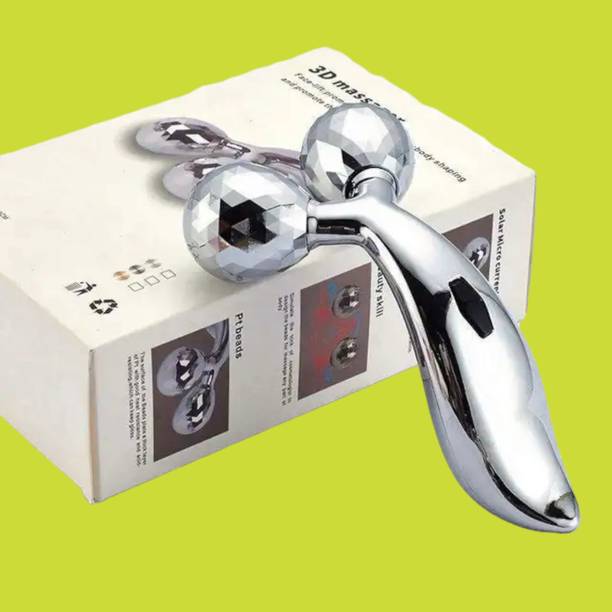 FlyTouch 3D Full Body Shape Massager 360 Rotation Facial Lifting Roller Face Slimming Face Lifting Cosmetic Massage Handheld Y Shape Mini 3D Facial Roller Massager Massager