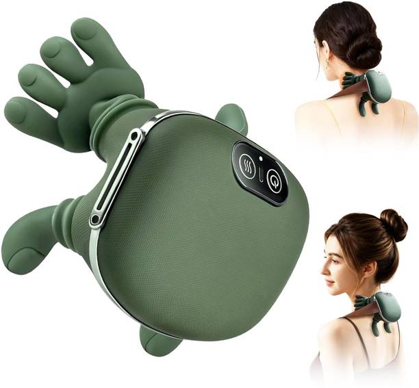 TREATTOES Heated Wireless Shiatsu Massager – Portable Neck & Back Massager with 4D Deep