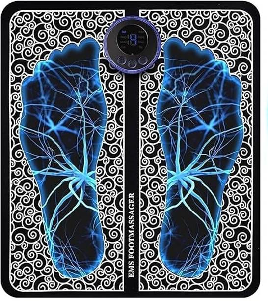 LOPAZ Foot Massager Mat For Pain Relief Wireless Rechargeable Portable Folding