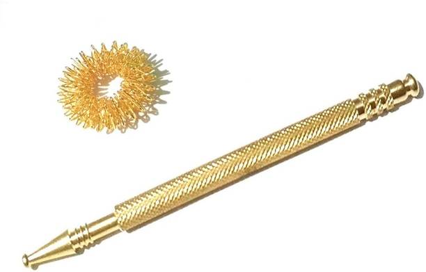 Ronofic Acupressure Sujok Brass Jimmy with 1 Pc with 1 Ring Massager