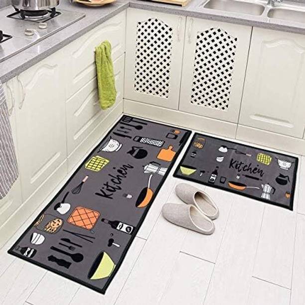 AAZEEM Velvet Door & Floor Mat