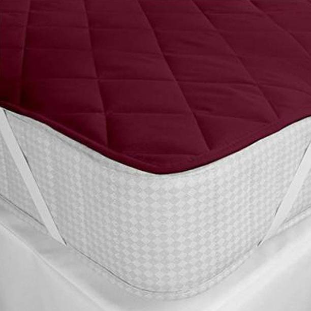 WebDealz King Size Elastic Strap Terry Cotton Breathable, Stretchable, Waterproof Mattress Cover