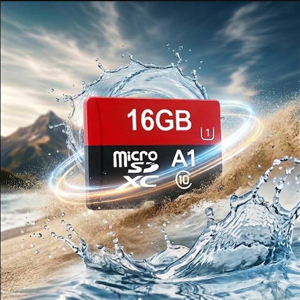 RP Smart Gadgets 16GB Micro SD Card | MicroSDHC Memory Card for Mobile, Camera, CCTV | High Speed Storage Card | Durable & Reliable Class 10 16GB Memory Card Micro SD Card Class 10 High Speed A1 Mobile Storage Card Waterproof Shockproof Fast Data Transfer SD Card Ultra 16 GB MicroSDXC Class 10 120 MB/s Memory Card Compatible with Mobile, Camera, Computer, Tablet