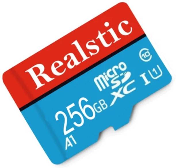 Realstic 256GB-Rl-mmc-046F Ultra 256 GB MicroSDXC Class 10 130 MB/s  Memory Card Compatible with Camera, Camera, Gaming Console, Mobile, Tablet