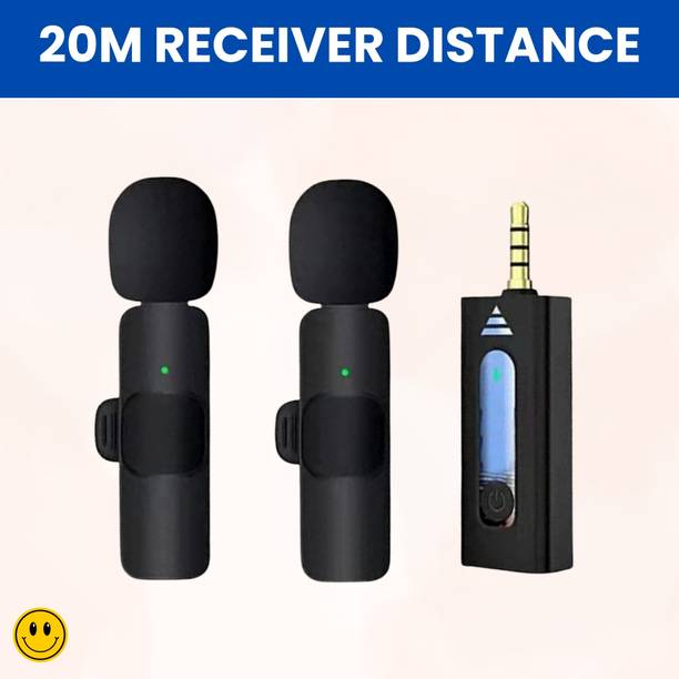 SACRO K35 Wireless Microphone Bluetooth Collar Mic for YouTub/Live Stream/VloggingQ450 Microphone