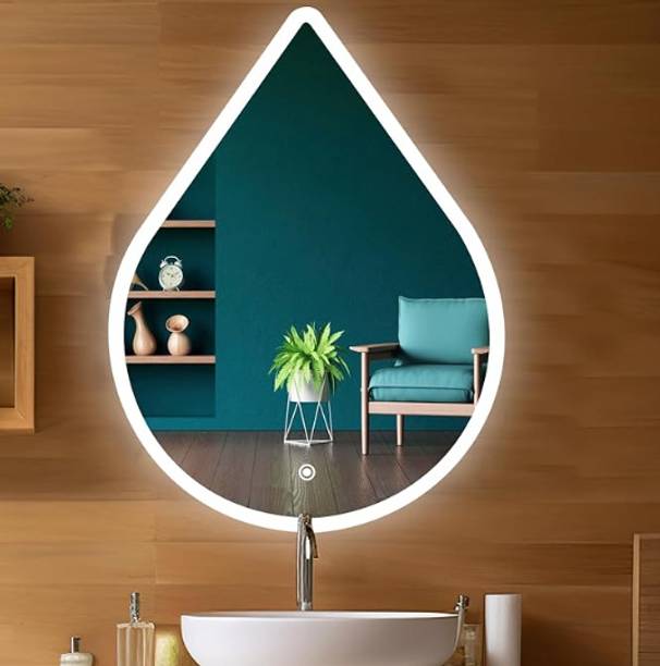 Pincode DROP SHAPE LED MIRROR 3 COLOR LIGHT WITH TOUCH SENSOR Bathroom Mirror