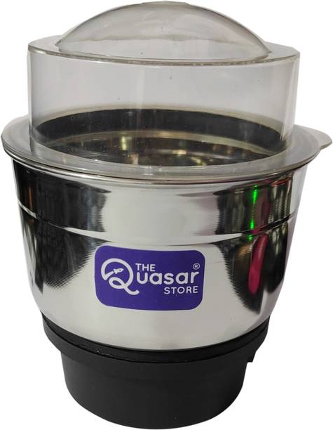 The Quasar Store Mixer Grinder Chutney Jar 400ml Fit on 2 Lock & 4 Teeth Coupler Mixer Juicer Jar