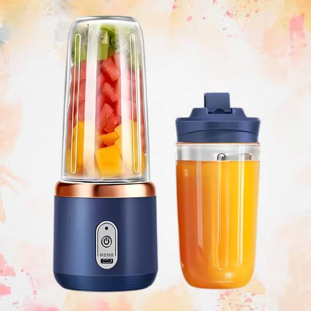 QXVE Portable USB Rechargeable Juicer Blender Mini Smoothie Maker Bottle 105 W Juicer Mixer Grinder