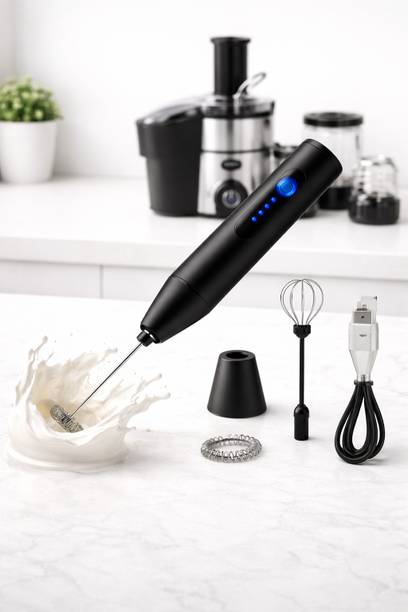 Sarchase Electric Coffee Mixer 3 Speed Handheld for Milk Egg Shakes with Whisk 25 W Juicer Mixer Grinder