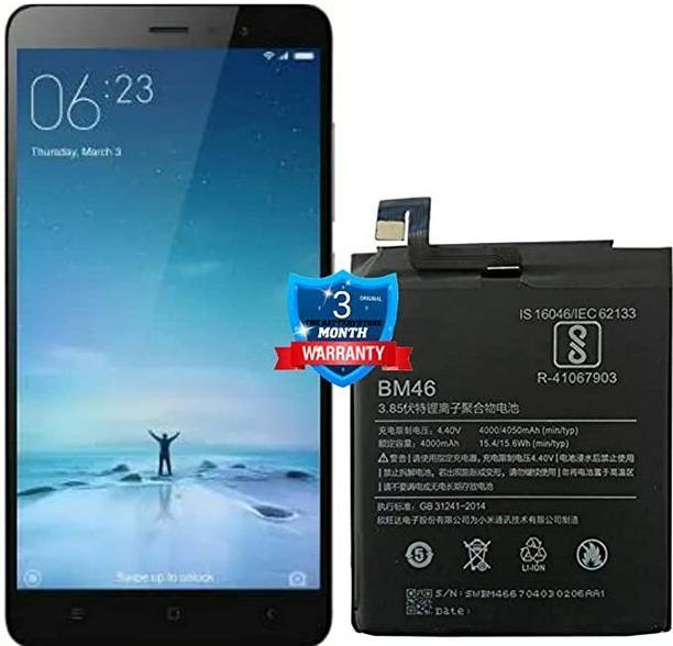 XILIOES ORIGINALS Mobile Battery For  Redmi Note 3 pro, Note 3 Original BM46 Battery with 6 Month warrenty