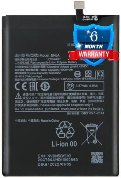 GILERINS Mobile Battery For  REDMI ORIGINAL BN5A BATTERY FOR REDMI NOTE 10G