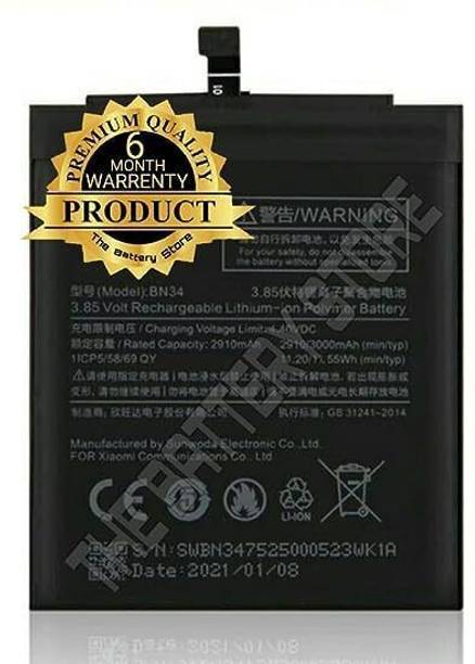 XILIOES ORIGINALS Mobile Battery For  Redmi BN34 Battery for Redmi 5A / 5A / MCG3B / MCI3B with 6 Month warrenty