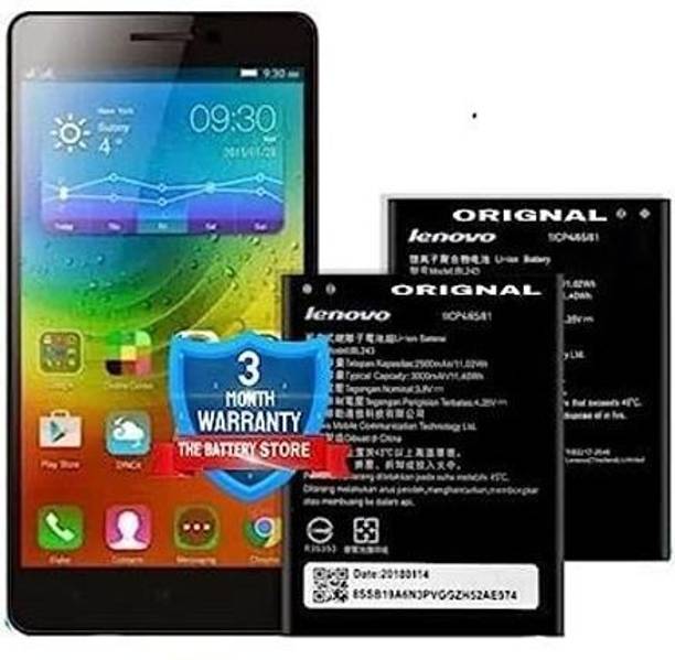 GILERINS Mobile Battery For  Lenovo BL243 Lenovo K3 Note K50-T5 A7000 A5500 A5600 A7600 with 3 Months Warranty
