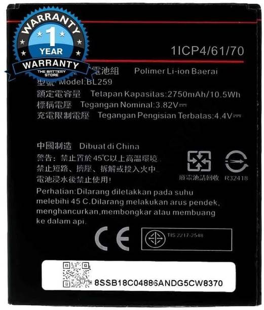 FLIPTRONICS ORIGINALS Mobile Battery For  Lenovo BL259 Lenovo Vibe K5 / K5 Plus - A6020 / A6020A40 with 1 Year Warranty