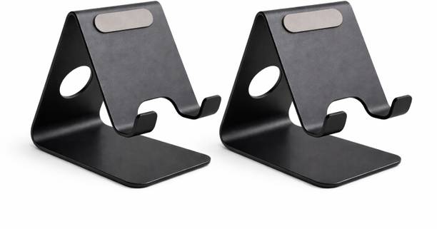 LifeLily Metal Phone Stand for Table, Aluminum Mobile Holder, Desk Stand Pack of 2 Mobile Holder