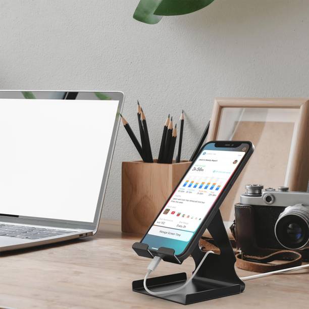 GizmoGrid Mobile Phone Stand | Inbuilt Cable Organiser and Card Holder  Office S