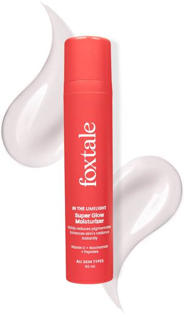 Foxtale Super Glow Moisturiser With 4% VitC-Niacinamide Complex For Brighter Skin