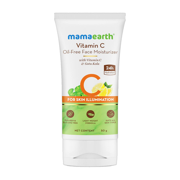 Mamaearth Vitamin C Oil-Free Face Moisturizer- Vitamin C & Gotu Kola for Skin Illumination