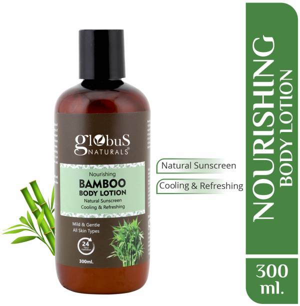 Globus Naturals Nourishing Bamboo Body Lotion|Natural Sunscreen|Cooling & Refreshing