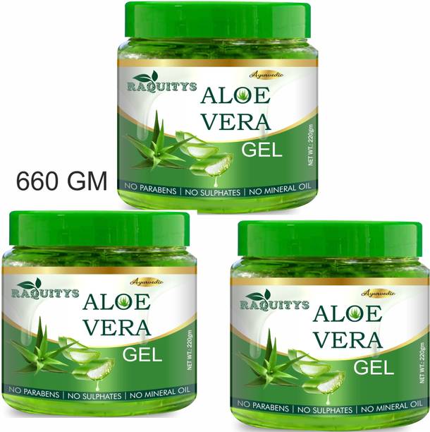 RAQUITYS Organics 100% Pure Aloe Vera Gel