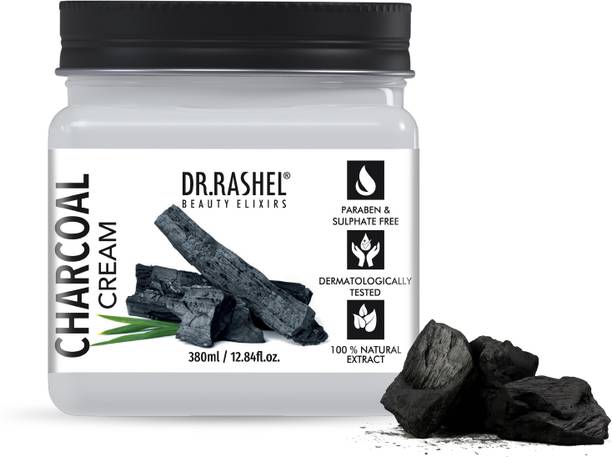 DR.RASHEL Charcoal Face & Body Cream with Activated Charcoal | Oil Control & Detoxifying