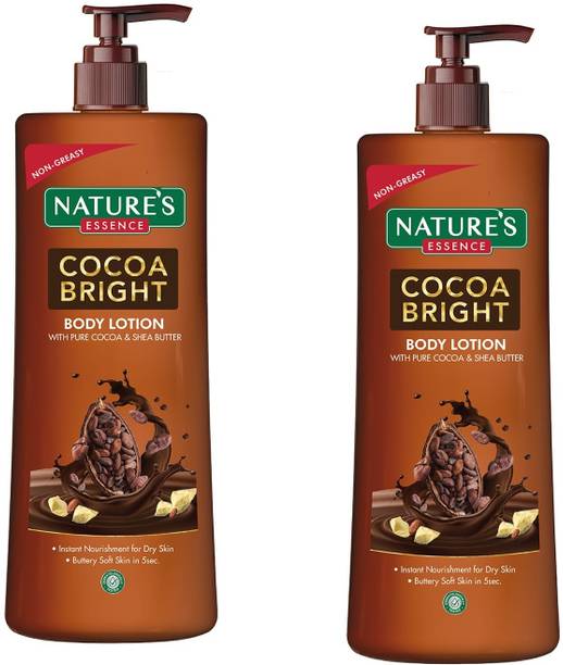 Nature's Cocoa Bright Body Lotion, 400ml (Pack of 2)