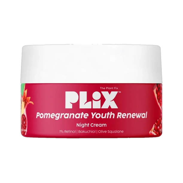 The Plant Fix Plix Pomegranate 1.20% Retinol & 1% Bakuchi Oil Anti Ageing Night Cream
