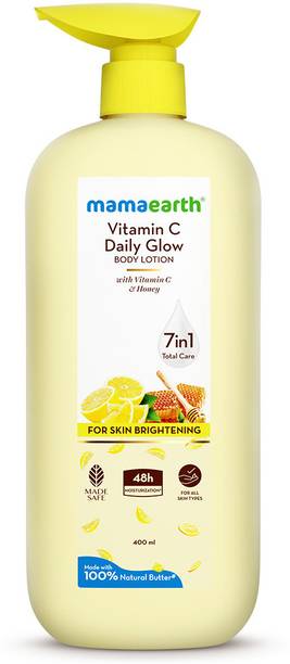 Mamaearth Daily Glow Body Lotion For Skin Brightening with Vitamin C & Honey