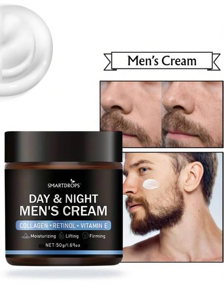 smartdrops Daily Glow Men Face Cream with Collagen & Vitamin E | Lightweight & Non-Greasy