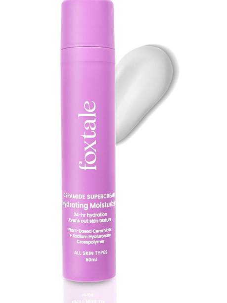 Foxtale Ceramide Hydrating Moisturizer with Hyaluronic Acid, Strengthens Skin Barrier