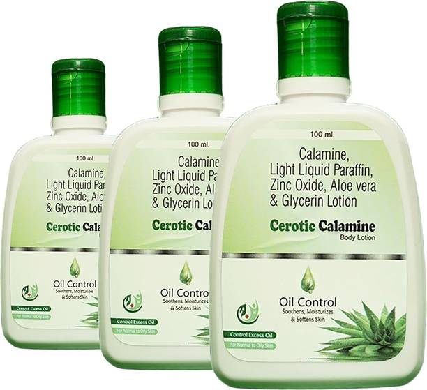 CEROTIC Calamine Lotion with Glycerin & Aloe Vera | Soothing, Oil Control & Moisturizing