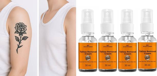 house of common Natural Tattoo Removal Cream for Men & Women (30ml) Pack of 4