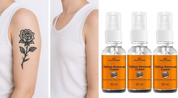 house of common Natural Tattoo Removal Cream for Men & Women (30ml) Pack of 3
