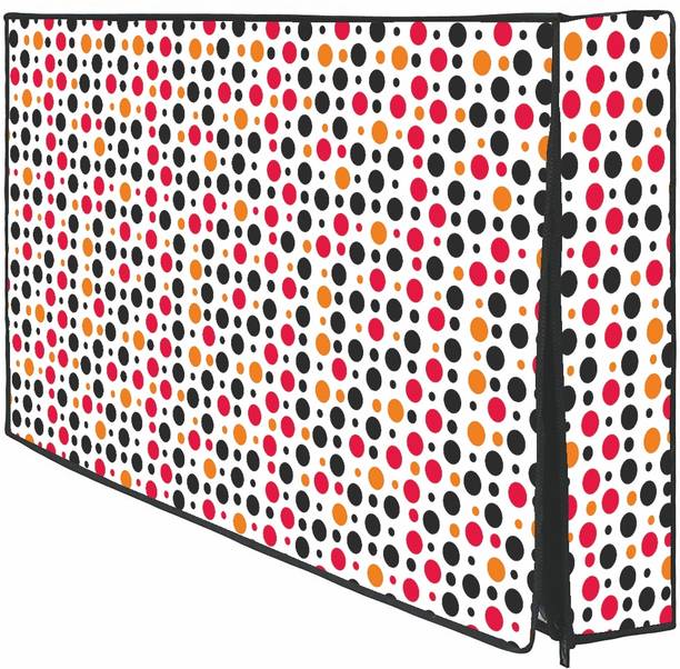 Wacky tv cover 55 inch for 55 inch Nokia, Oneplus, Samsang, MI Smart TV  - LED-55-RD-BL-WHT-Dots