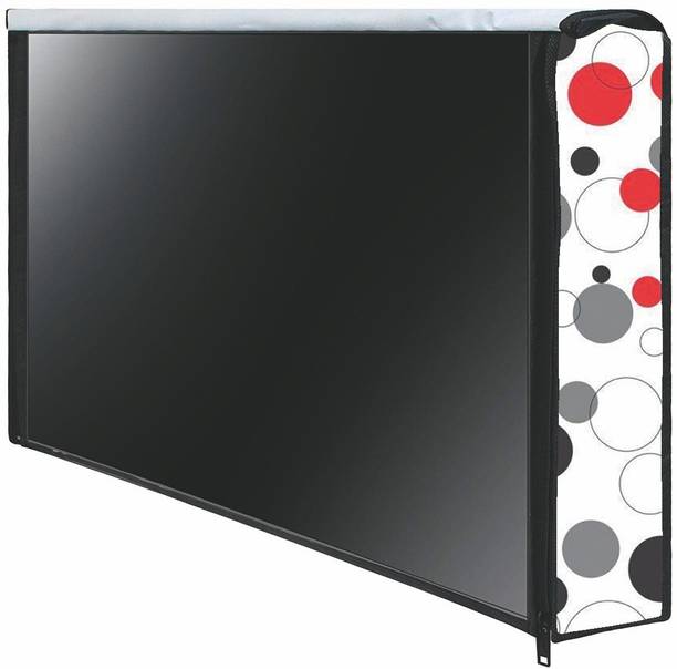 Wacky led tv 55 cover for 55 inch iFFALCON ,Motorola, Adsun, LG Led TV  - LED_55-RD-White-Circle