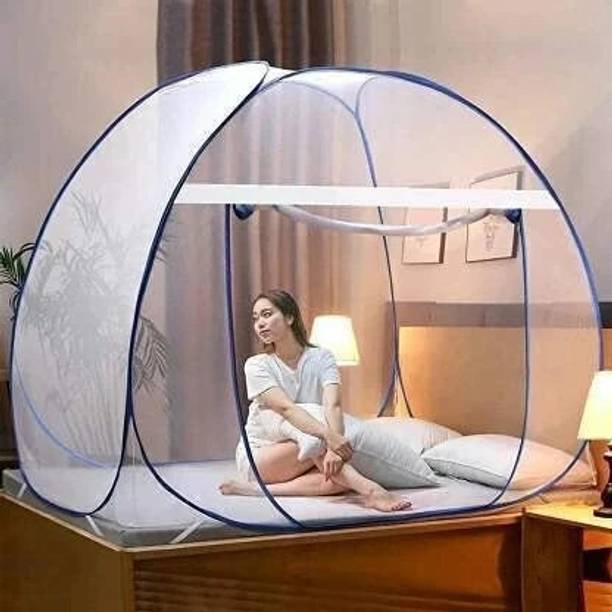 Ghazi Collection Mosquito Net Double Bed Nets for King Size Foldable Machhardani Adults Maskito Polyester Washable Adults Mosquito Net