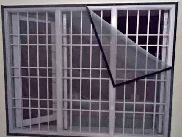 AMF STORE Fibre Adults for Windows Pre Stitched (Size-150X120 cms /60*48 Inch Mosquito Net