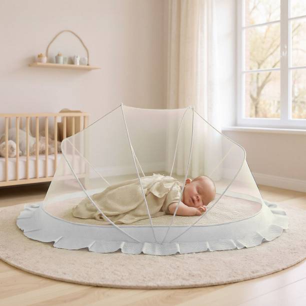 trekshild enterprise Baby Folding Crib Cotton Washable Infants Mosquito Net