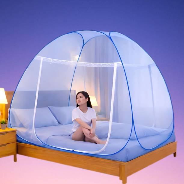 AK FAISHAN Easy Fold Indoor Canopy for Bedroom Relaxation Polyester Washable Adults Mosquito Net