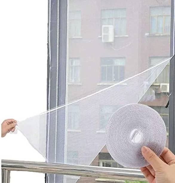 SALUJA Polyester Adults Washable window Net 4*4 (120 cm X 120 cm) Mosquito Net