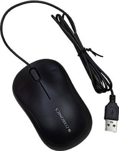 ZEBRONICS ZEB Comfort Wired Ambidextrous Optical Mouse