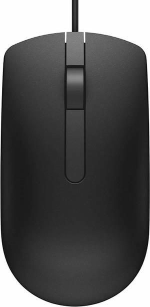 DELL MS 116-BK Wired Ambidextrous Optical Mouse (USB, Black)