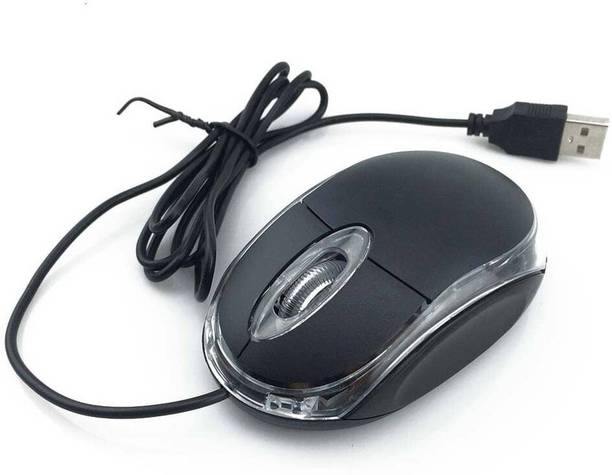 SOJUBA 3D Optical Mouse for Laptop, Computer & Desktop Wired mouse (Black) Wired Ambidextrous Optical  Gaming Mouse