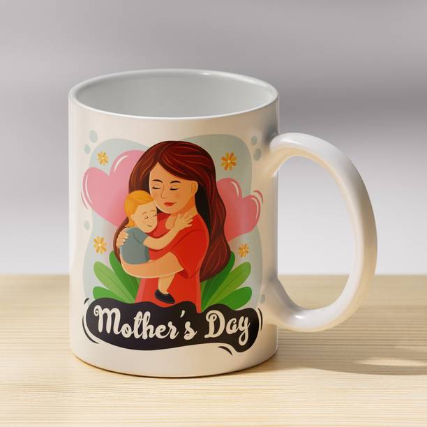 Gift4You Happy Mother's Day Printed Ceramic Coffee & Tea(350ml) Ceramic Coffee Mug