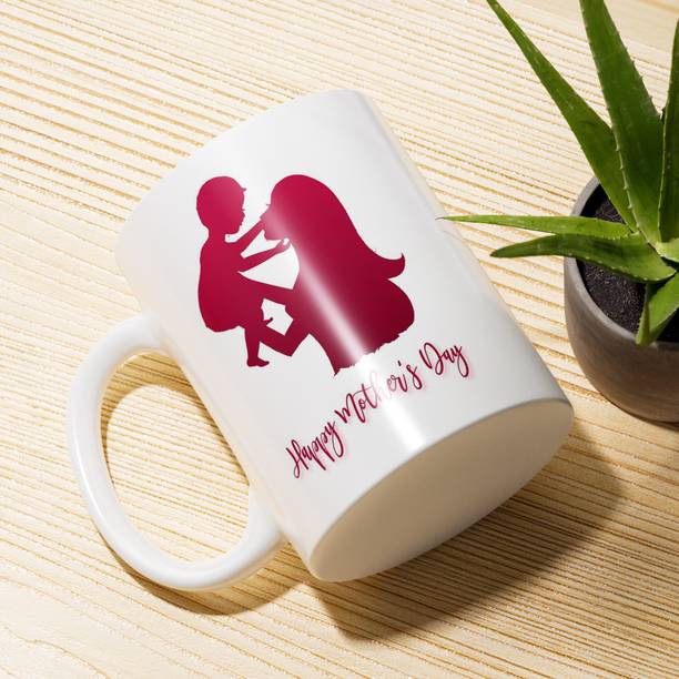 Gift4You Happy Mother's Day Printed Ceramic Coffee & Tea | 350 ML Ceramic Coffee Mug