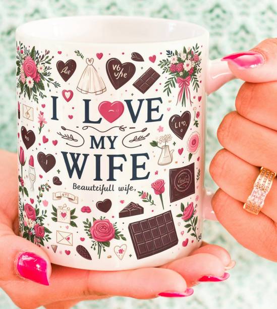 Oducos My Dear Wife I Love You Gift for Wifey, Best Wife in the World Wife36 Ceramic Coffee Mug