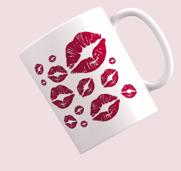 THE NK Store Valentines Gift for Wife/Girlfriend|Kiss Day Love Gift\Unique Gift for Lover Ceramic Coffee Mug