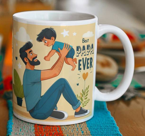 KUCHILA Best Father Ever Gift for Papa, Anniversary Gift for Dady Dad39 Ceramic Coffee Mug